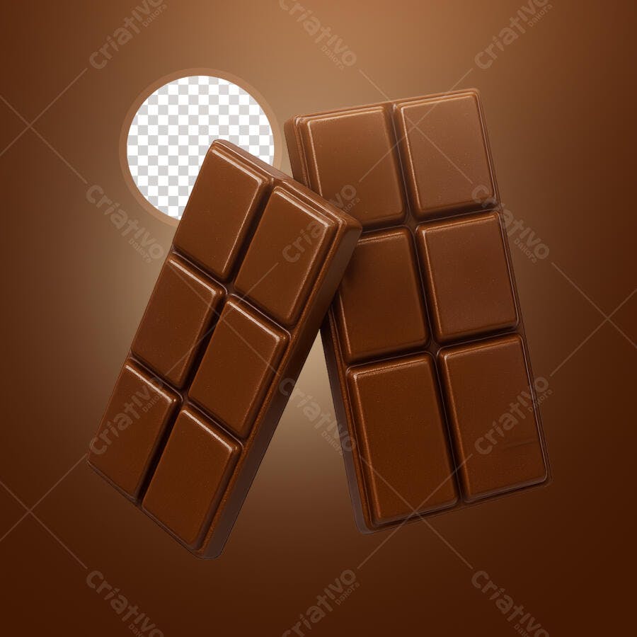 Selo 3D Chocolate Marrom Escuro