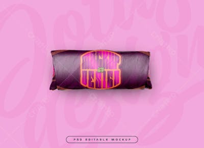Cloth roll Psd Editable Mockup