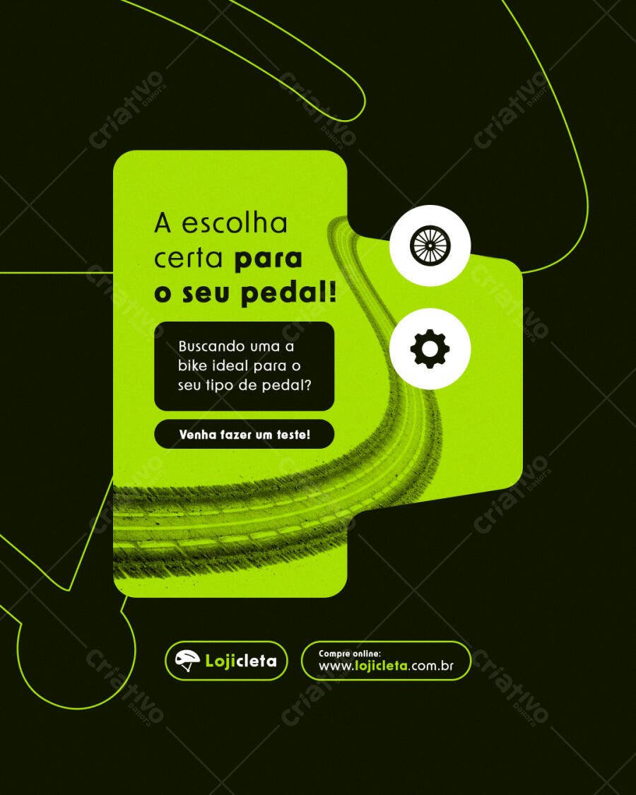 Post para Loja de Bicicletas PSD Editável
