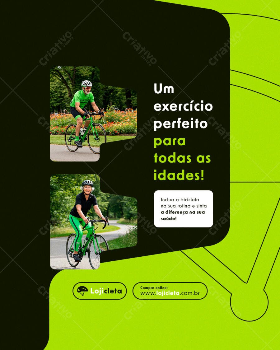 Flyer para Campanha de Ciclismo PSD Editável