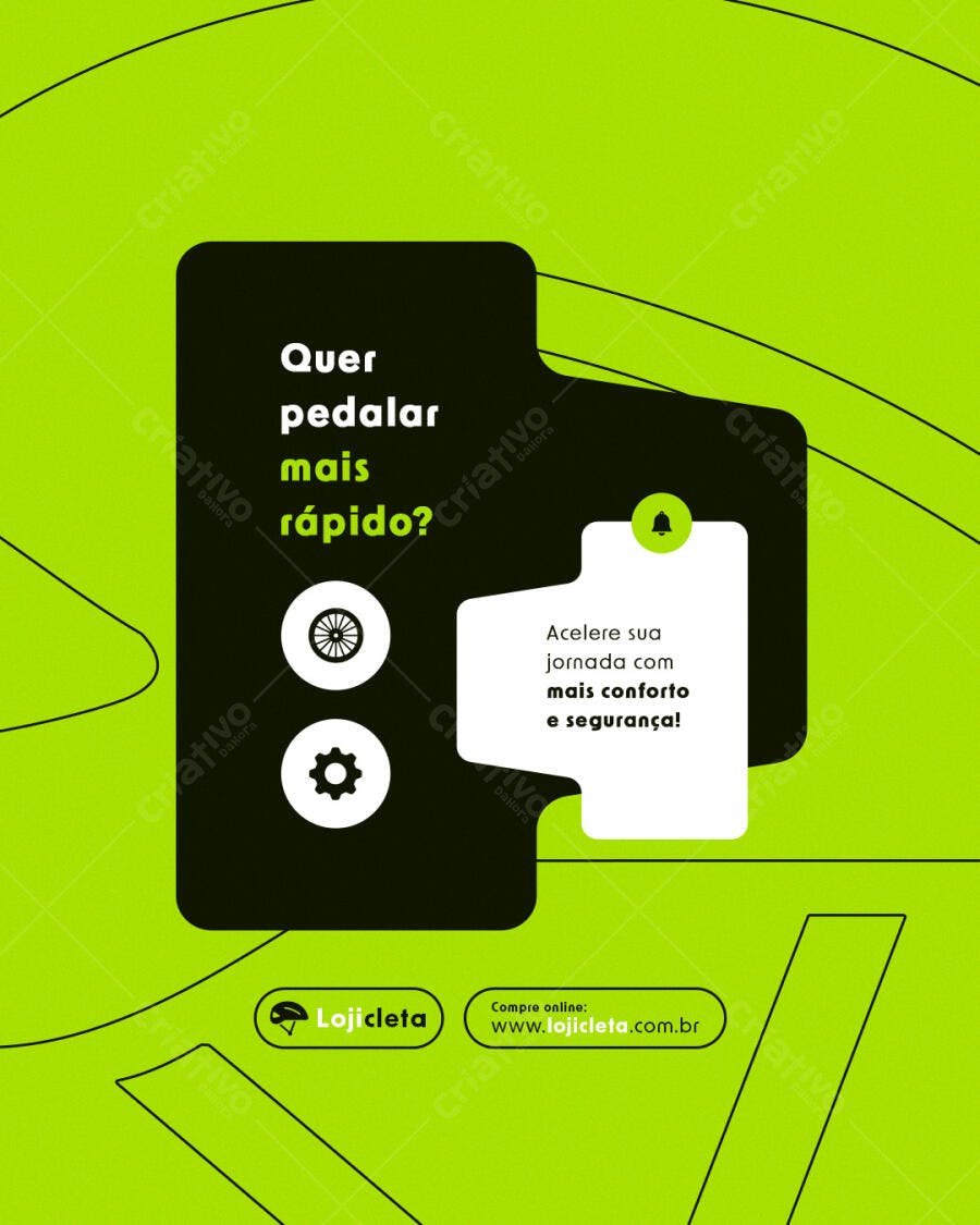 Flyer para Loja de Bicicletas PSD Editável