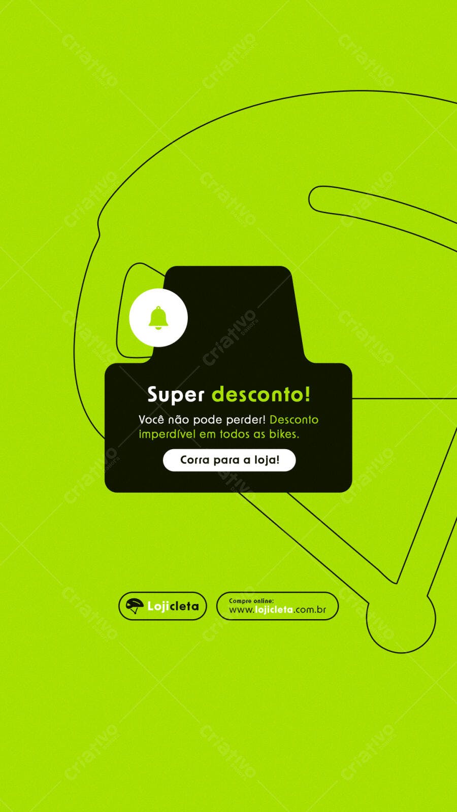 Story para promoção de Bicicletas PSD Editável