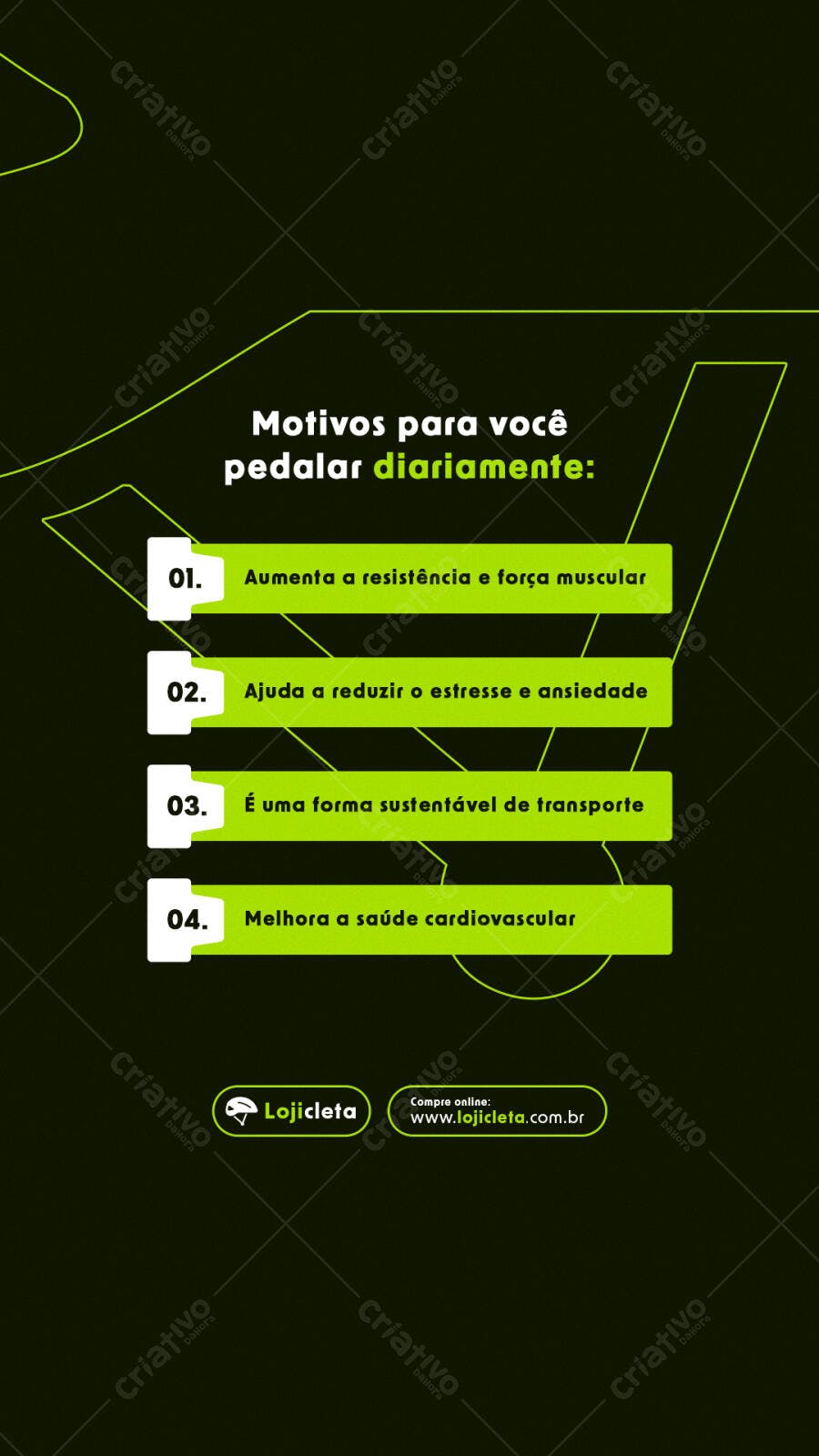 Post para Redes Sociais Ciclismo PSD Editável