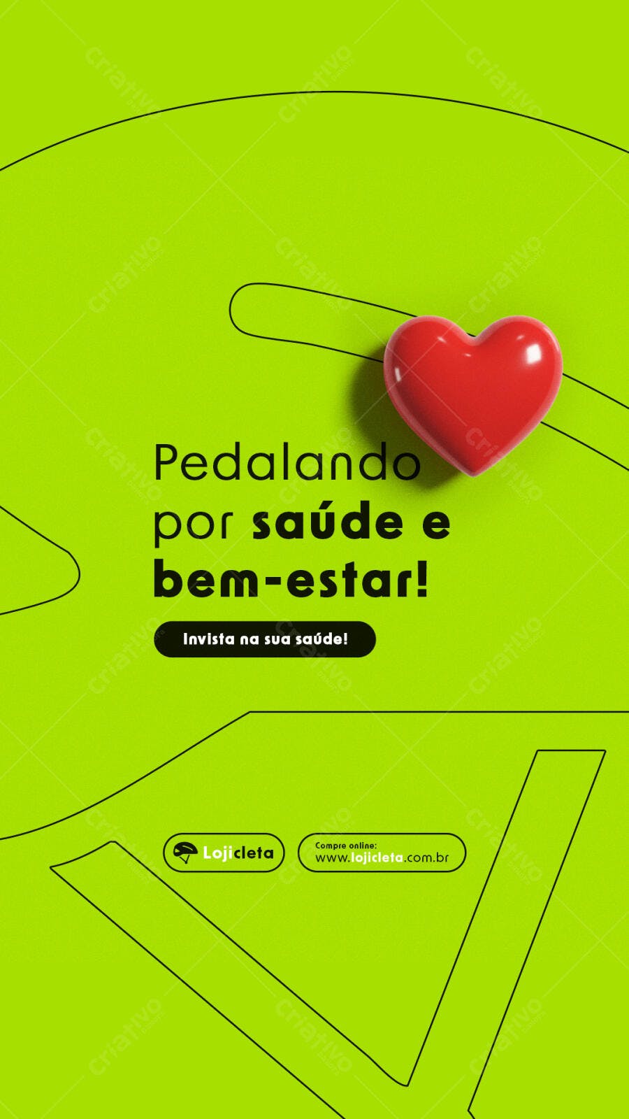 Flyer Dia do Coração PSD Editável