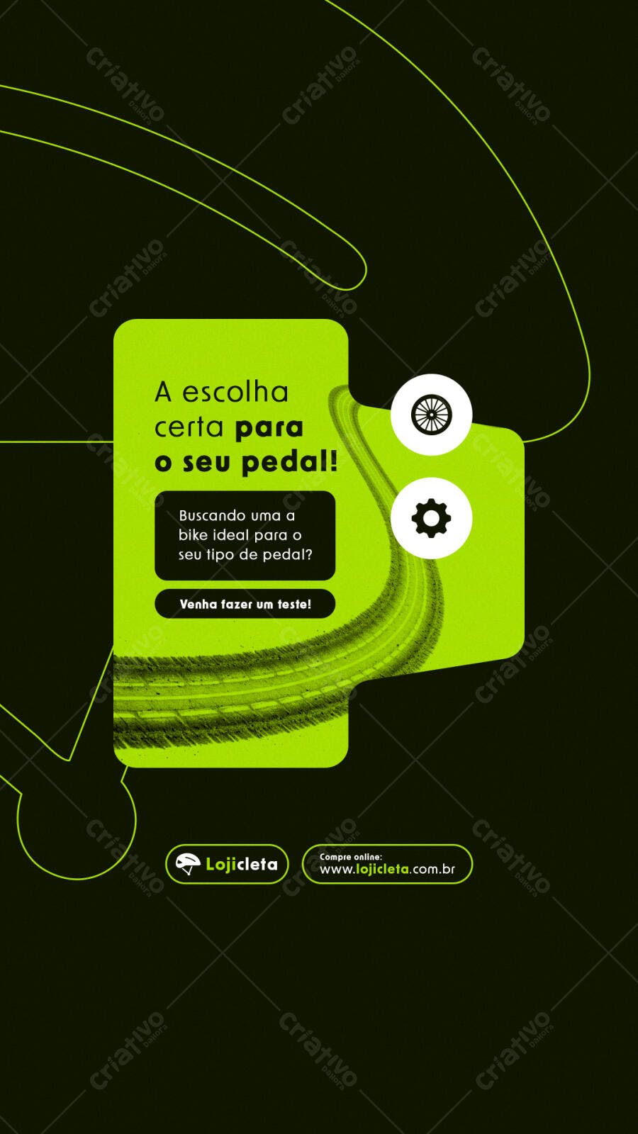 Flyer para Loja de Bicicletas PSD Editável