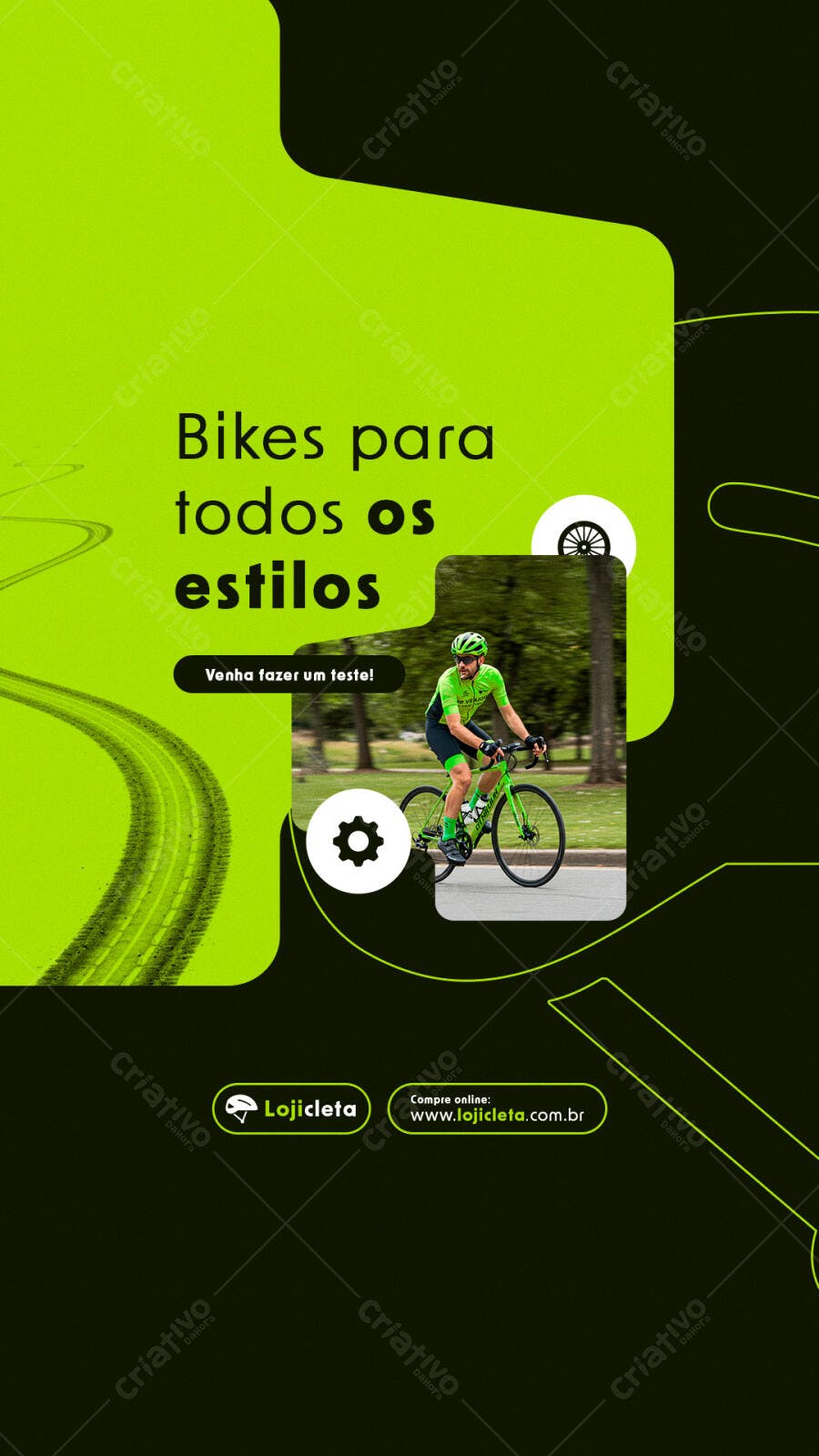 Flyer para Loja de Bicicletas PSD Editável