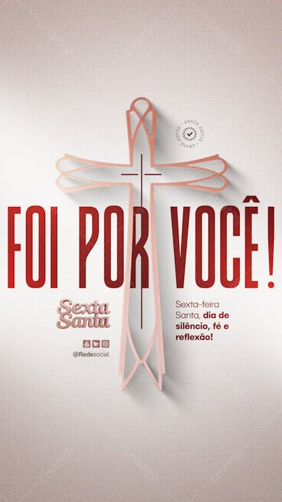 Sexta-feira Santa - Semana Santa - Sexta Feira 18 de Abril Social Media P5D Editável (7)