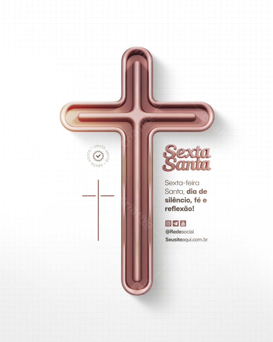 Flyer Sexta-Santa PSD Editável