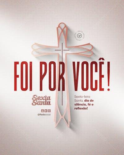 Sexta-feira Santa - Semana Santa - Sexta Feira 18 de Abril Social Media P5D Editável (8)