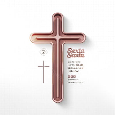 Sexta-feira Santa - Semana Santa - Sexta Feira 18 de Abril Social Media P5D Editável (15)