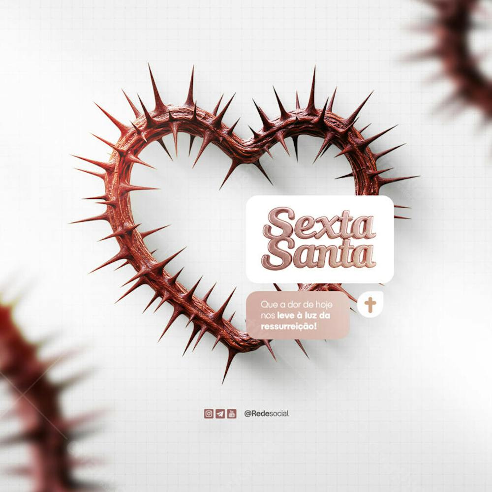 Sexta-feira Santa - Semana Santa - Sexta Feira 18 de Abril Social Media P5D Editável (19)
