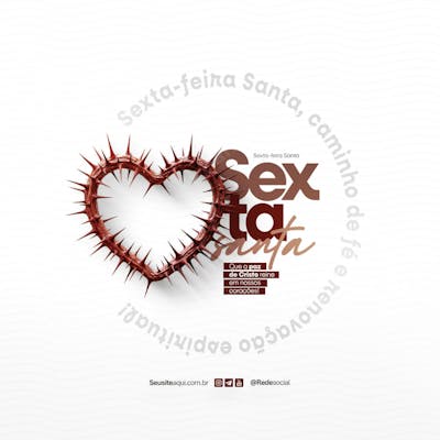 Sexta-feira Santa - Semana Santa - Sexta Feira 18 de Abril Social Media P5D Editável (18)