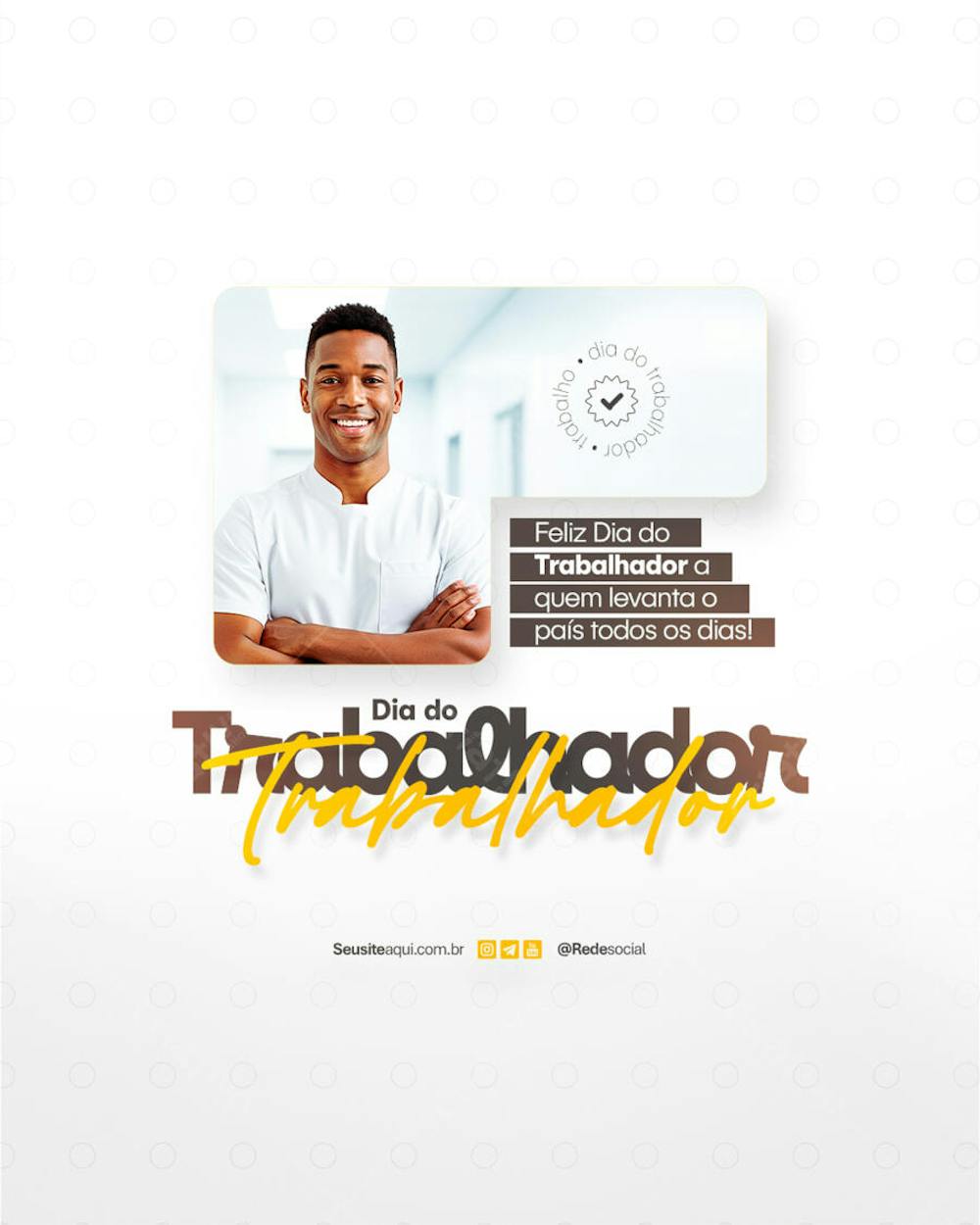 Dia do trabalho Dia do Trabalhador 1 de Maio Social Media PSD Editável (12)