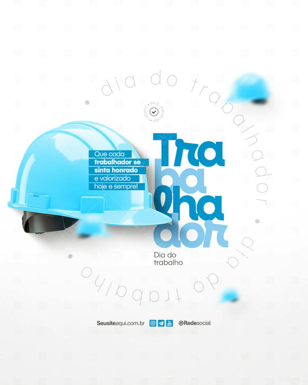 Dia do trabalho Dia do Trabalhador 1 de Maio Social Media PSD Editável (11)