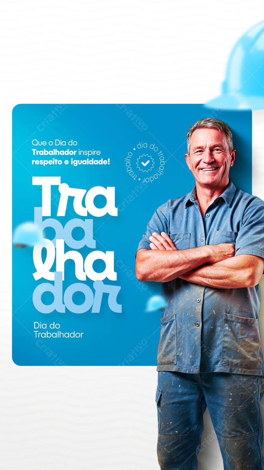 Post para Dia do Trabalhador PSD Editável