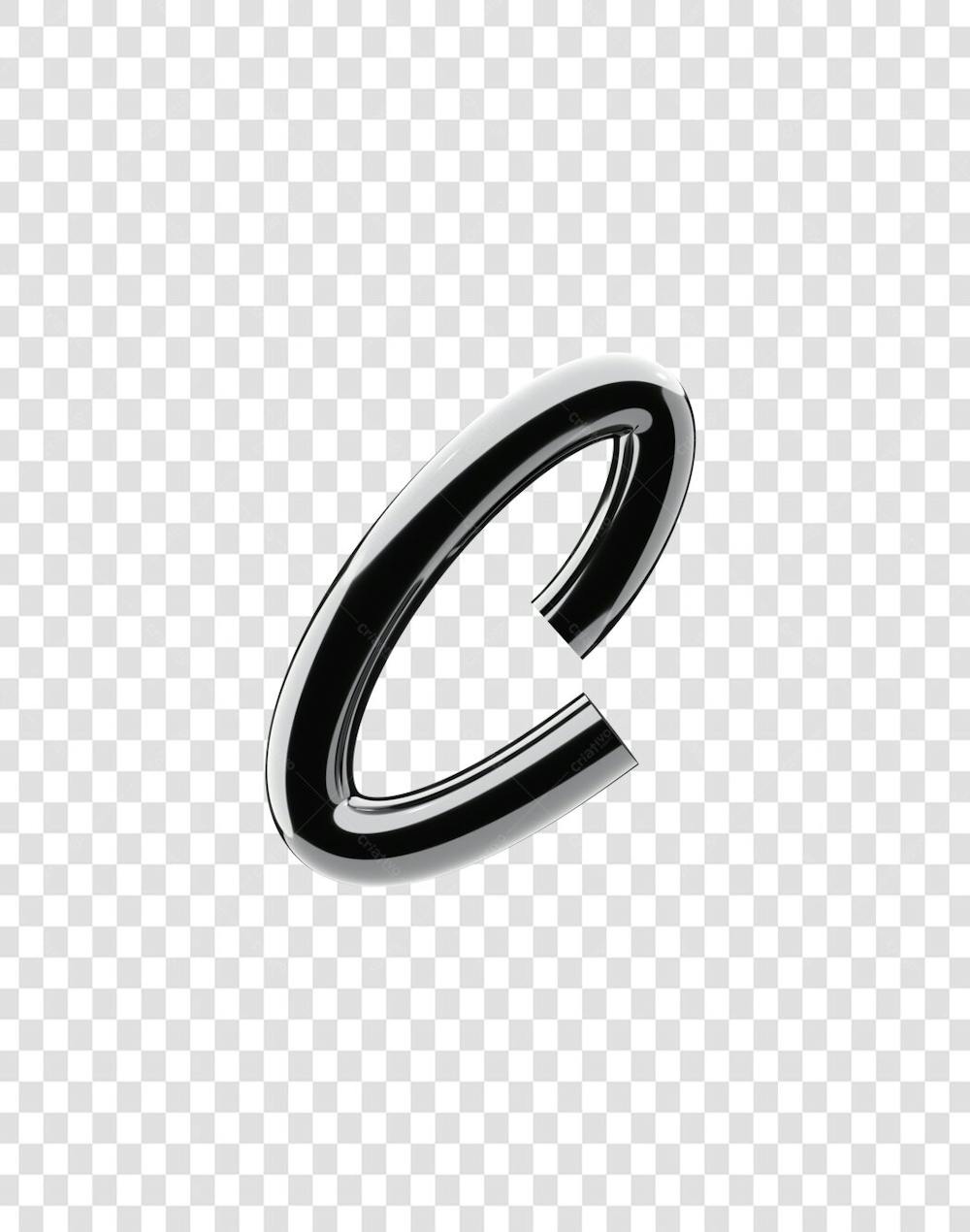 Chrome 3D Lettering Set Aphabet Letters (3)
