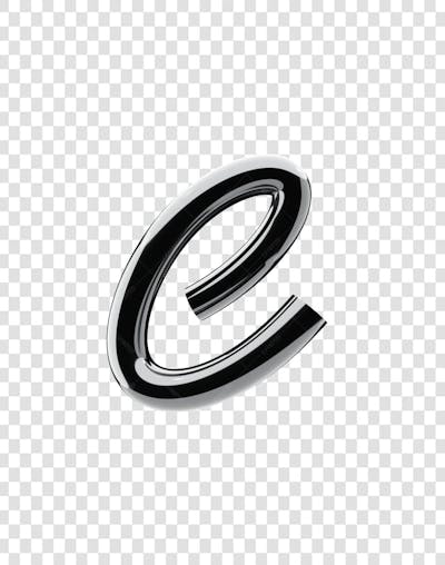 Chrome 3D Lettering Set Aphabet Letters (5)