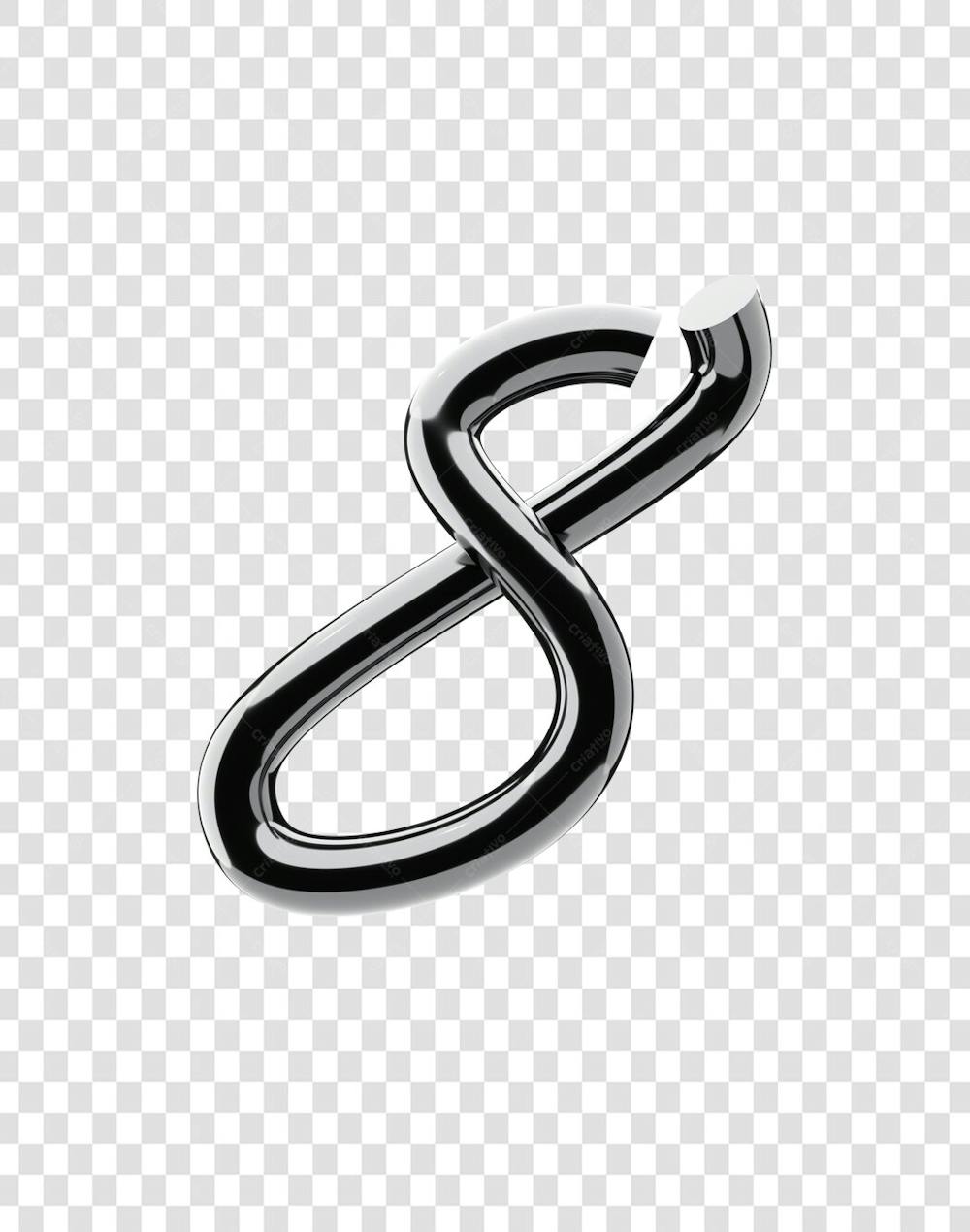 Chrome 3D Lettering Set Numerical numbers (9)