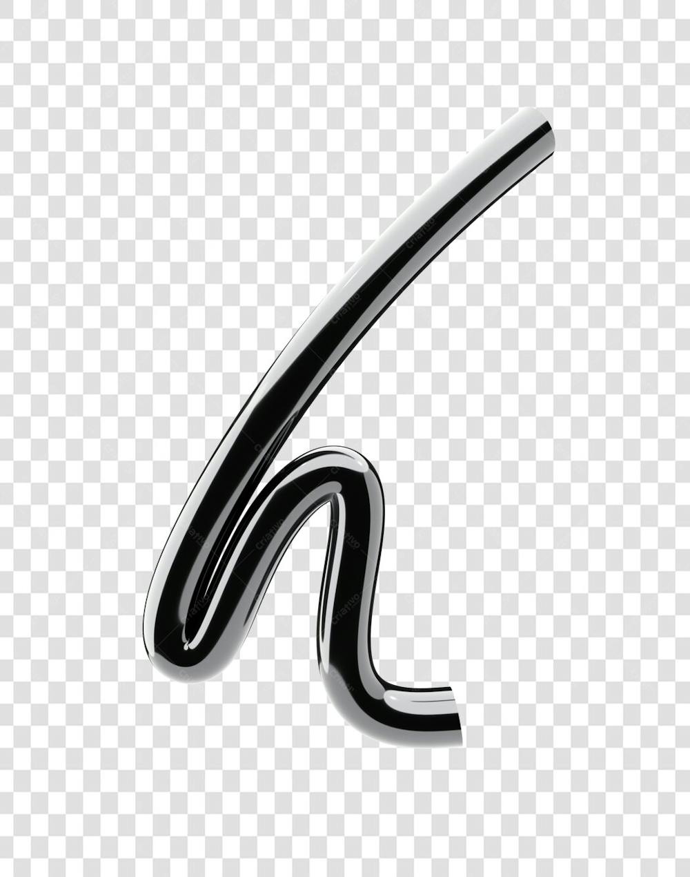 Chrome 3D Lettering Set Aphabet Letters (8)