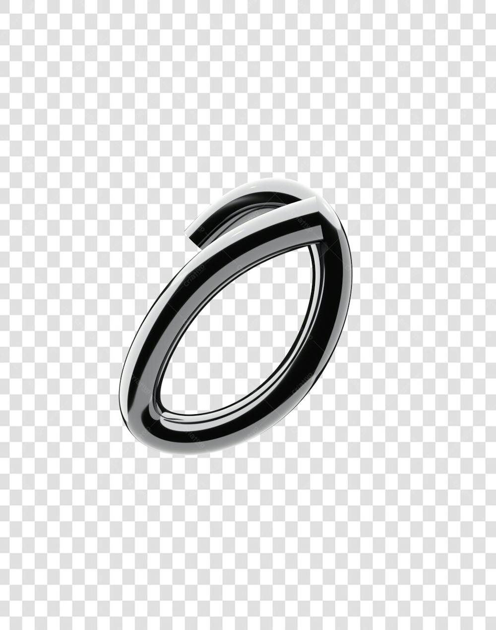 Chrome 3D Lettering Set Aphabet Letters (15)