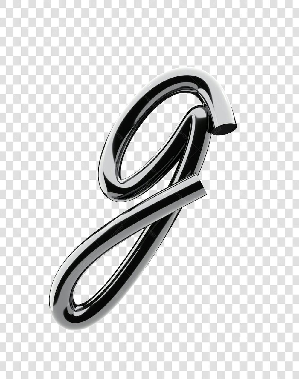 Chrome 3D Lettering Set Aphabet Letters (7)