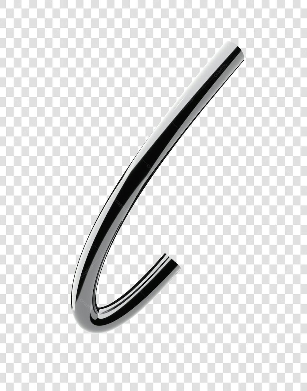 Chrome 3D Lettering Set Aphabet Letters (12)