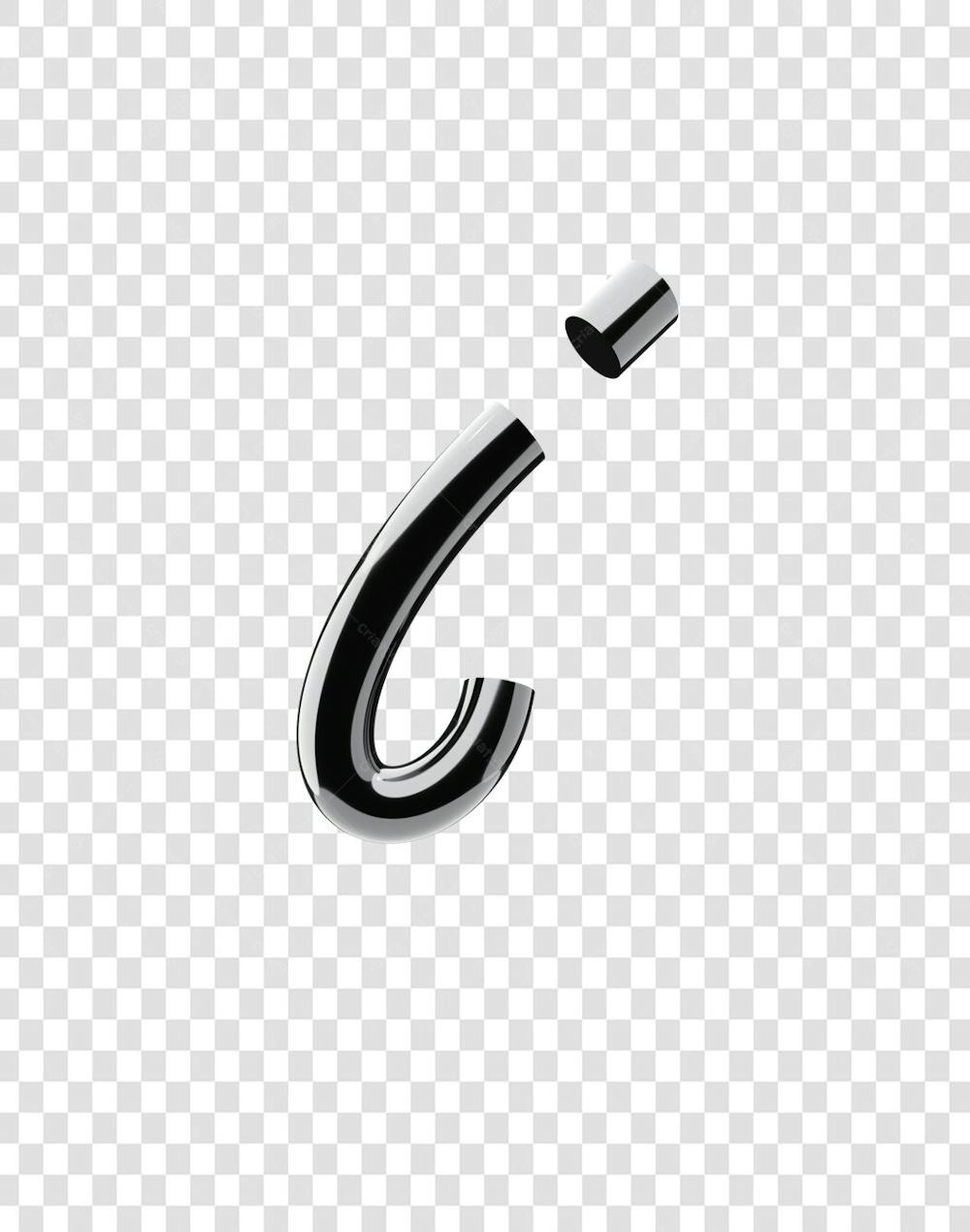 Chrome 3D Lettering Set Aphabet Letters (9)