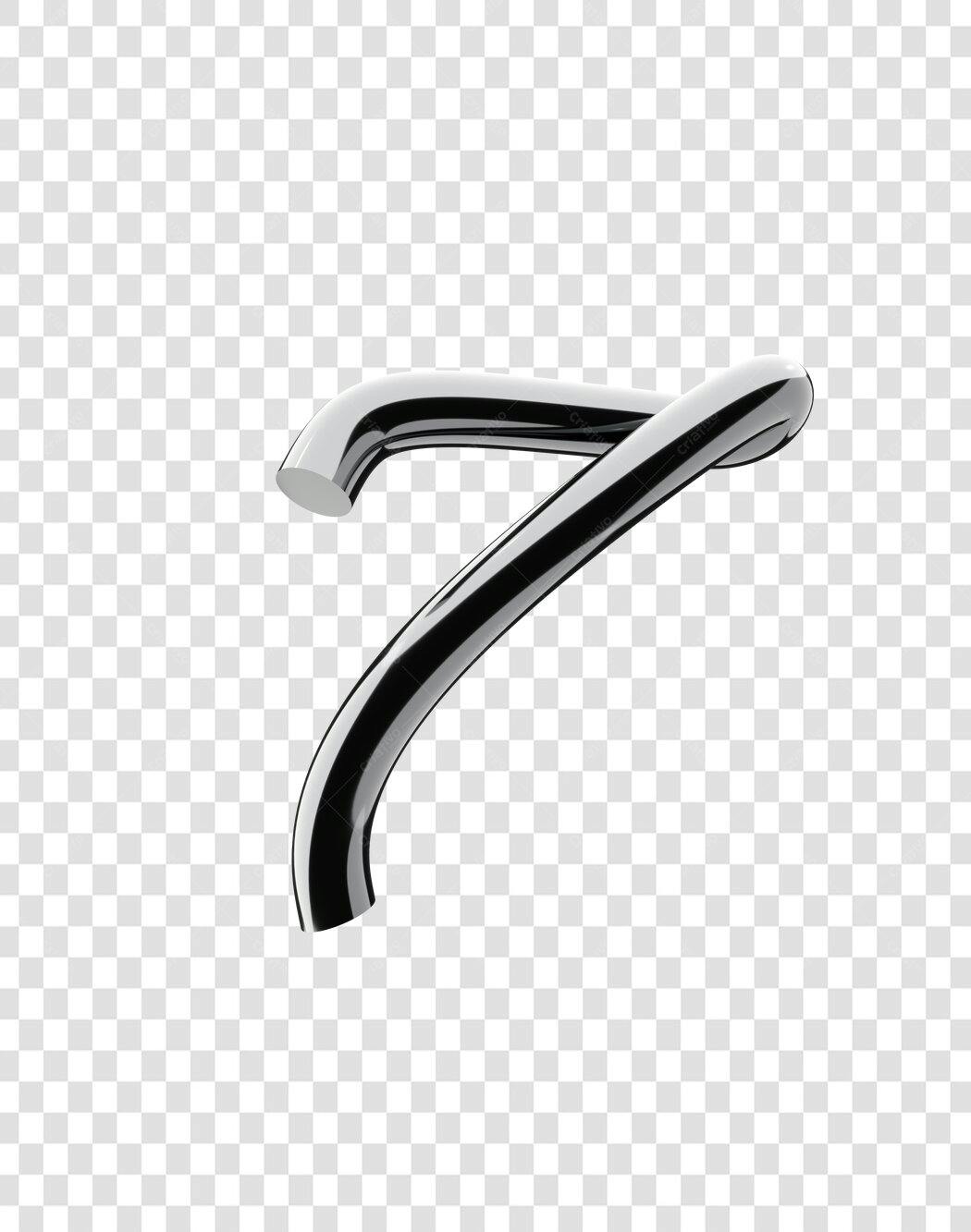 Elemento gráfico Número 7 PNG com fundo transparente