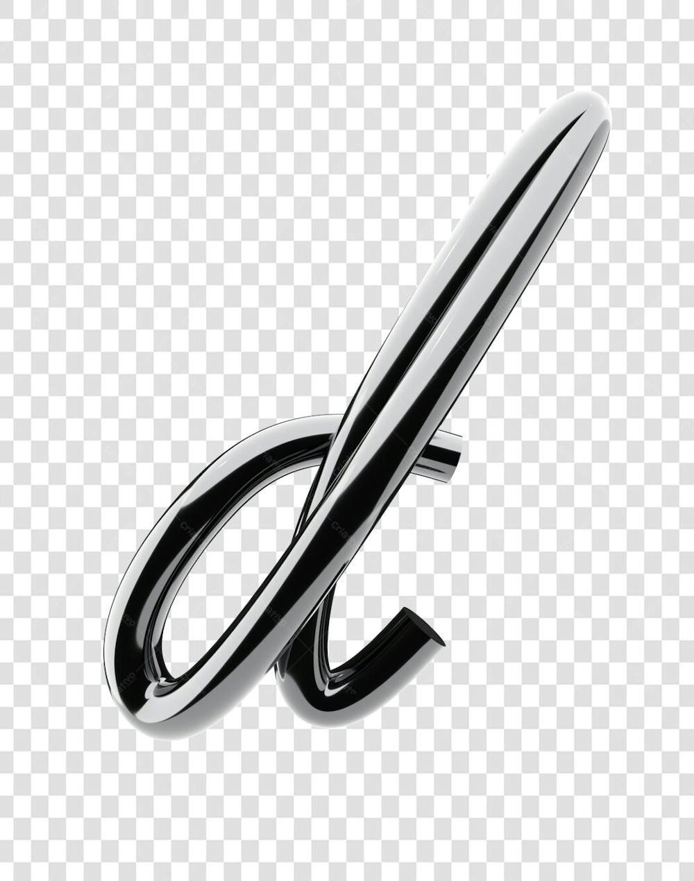 Chrome 3D Lettering Set Aphabet Letters (4)