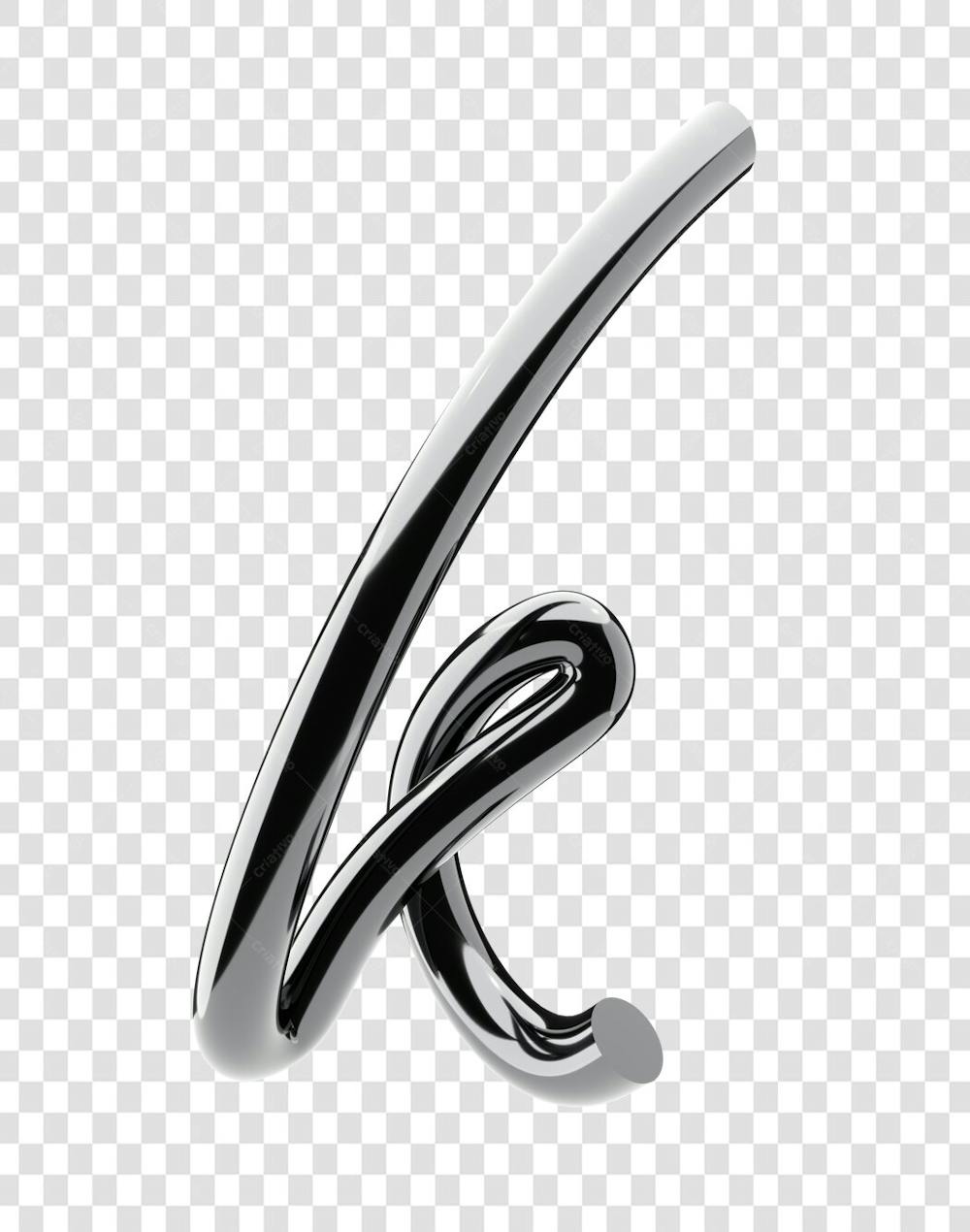 Chrome 3D Lettering Set Aphabet Letters (11)