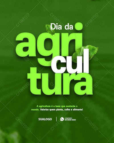 flyer Dia mundia da Agricultura feed