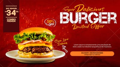 FLYER SUPER DELICIA HAMBURGUER