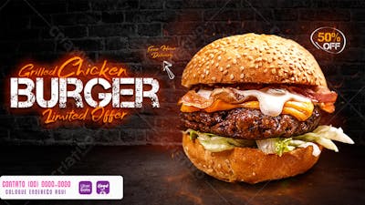 FLYER CLICKER HAMBURGUER