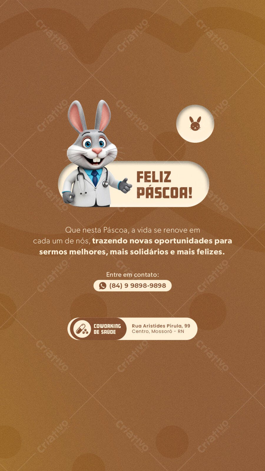 Flyer Páscoa PSD Editável