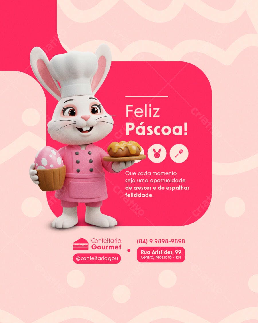 Flyer Páscoa PSD Editável