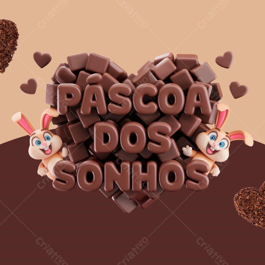Flyer Páscoa dos Sonhos PSD Editável