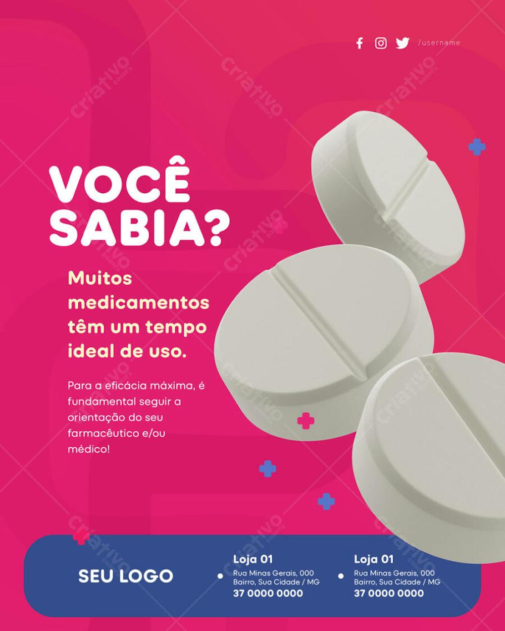 Psd Editável - Farmácia - Você sabia 04-25