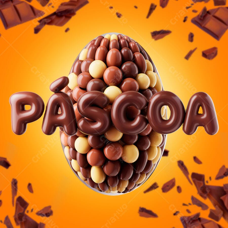 PSD Ovo de Páscoa para Redes Sociais PSD Editável