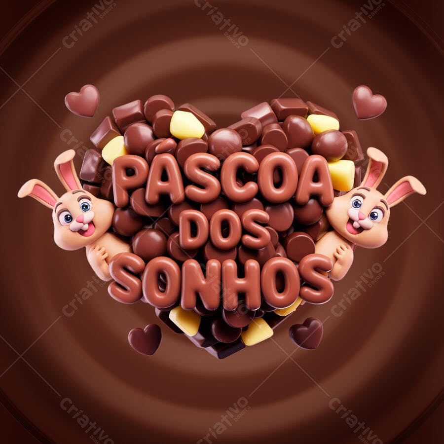 Flyer Páscoa dos Sonhos PSD Editável