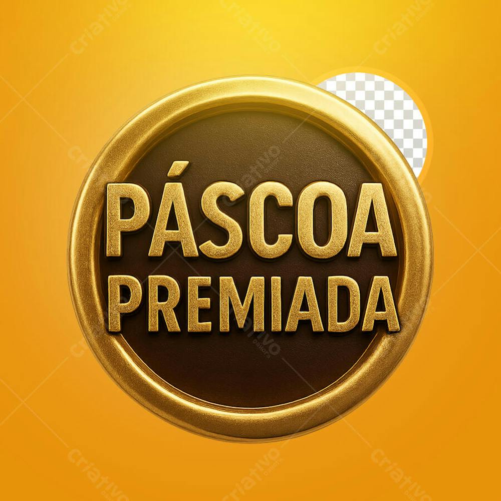 SELO 3D PARA PÁSCOA EM ALTA QUALIDADE