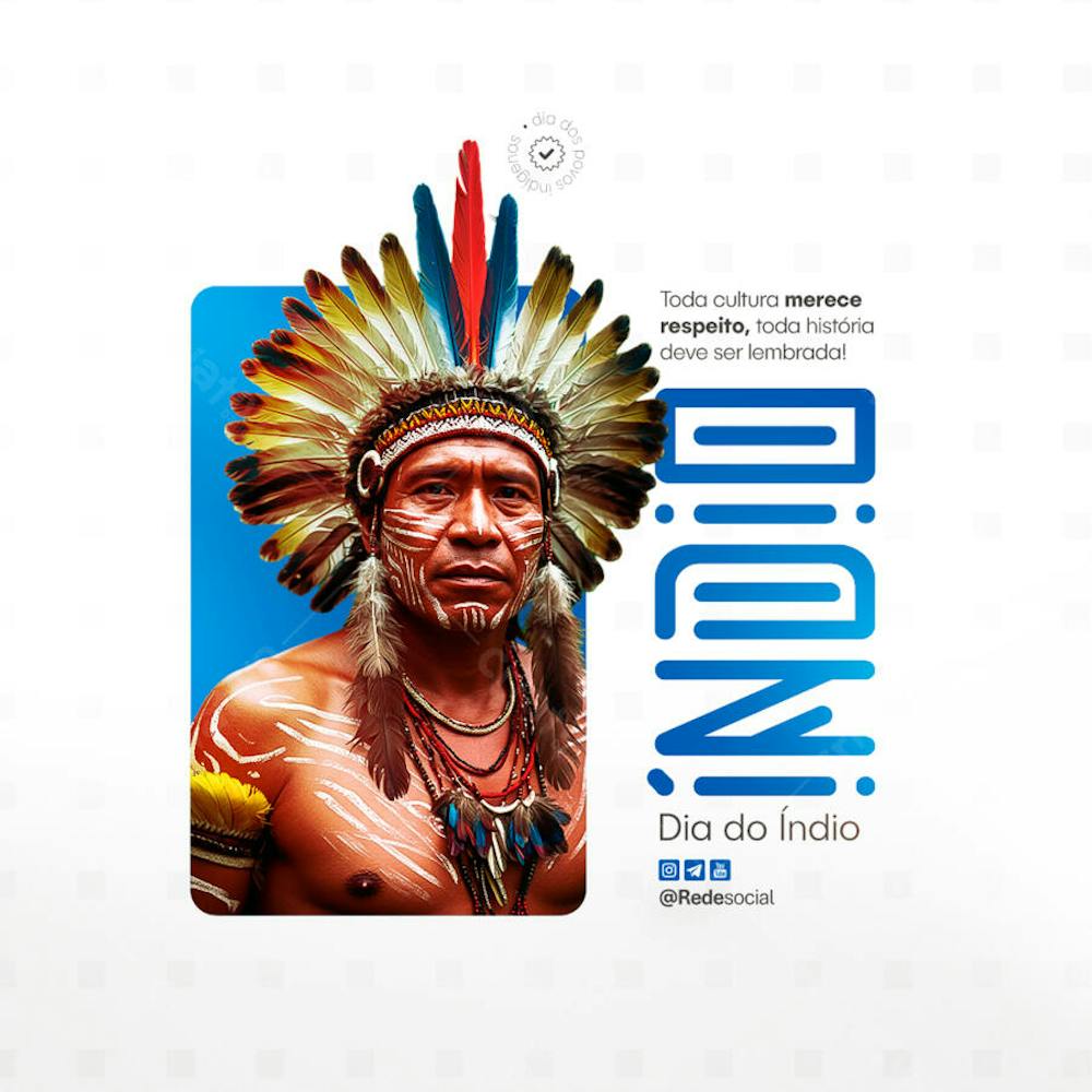 Dia dos Povos Indígenas - Dia do Índio - 19 de Abril Social Media PSD Editável (15)