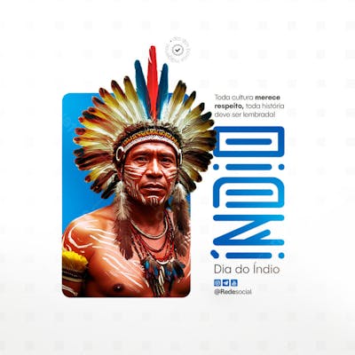 Dia dos Povos Indígenas - Dia do Índio - 19 de Abril Social Media PSD Editável (15)