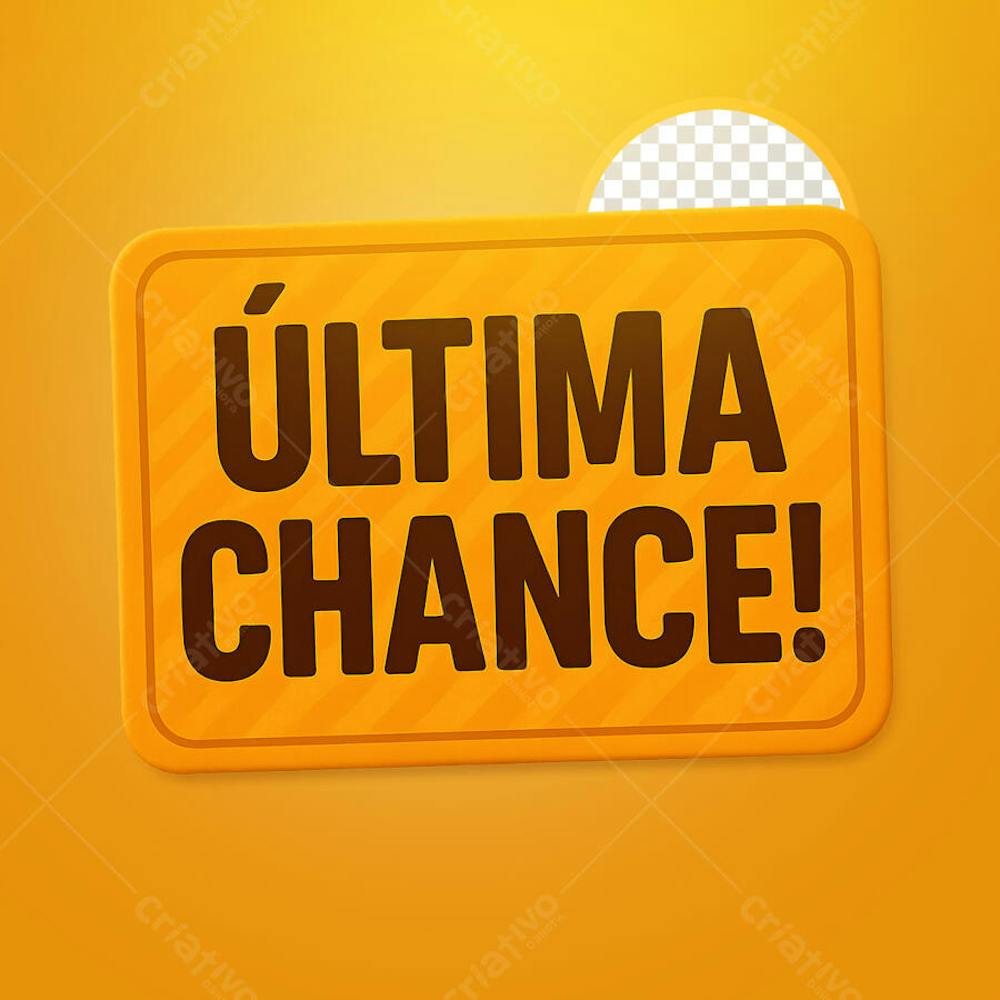 PLACA ÚLTIMA CHANCE