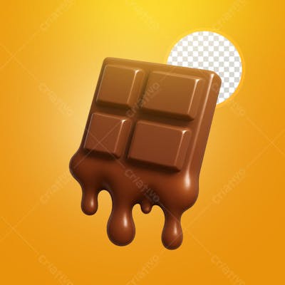 BARRA DE CHOCOLATE DERRETIDO