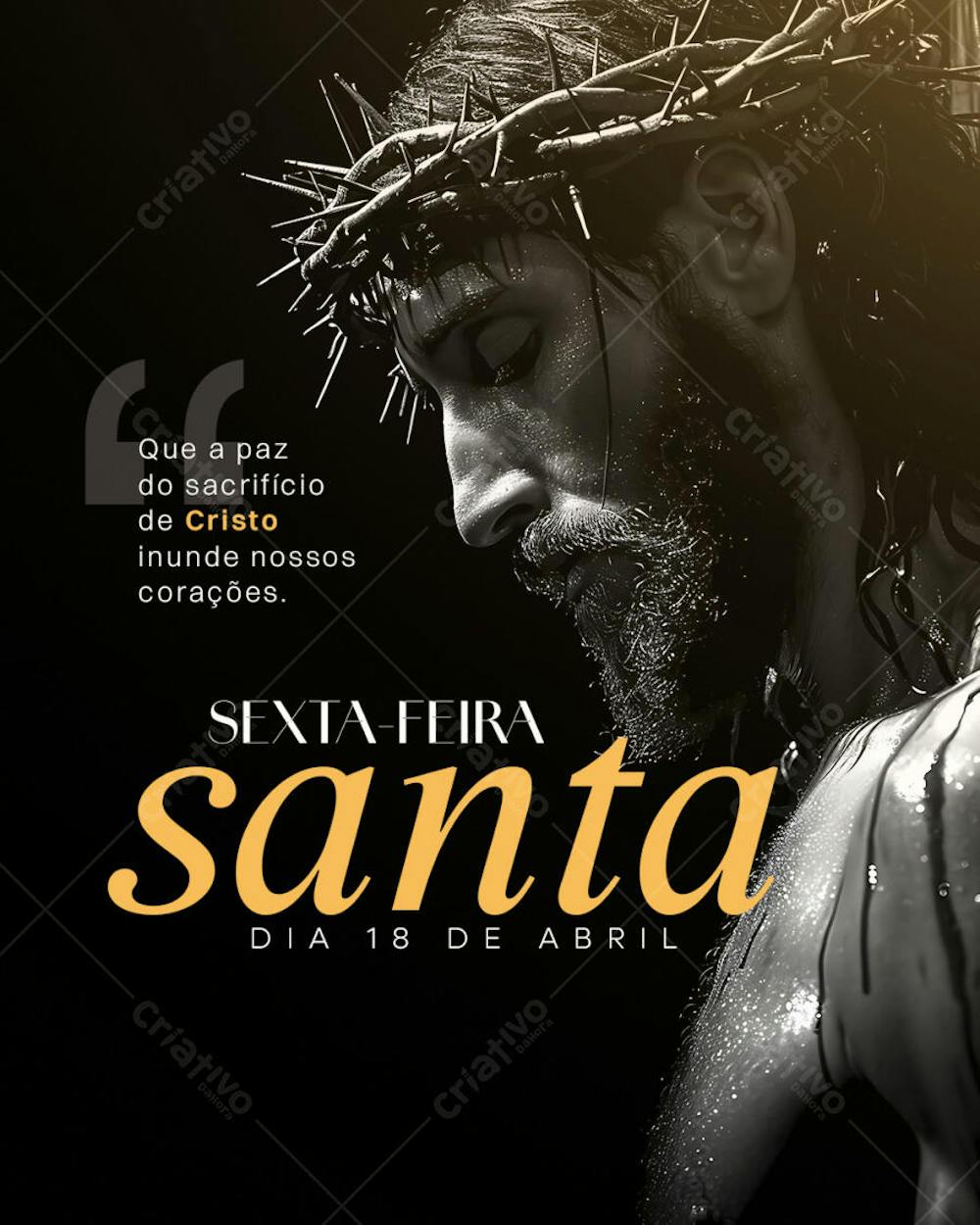 18 DE ABRIL SEXTA-FEIRA SANTA PSD EDITÁVEL
