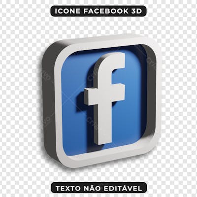 PSD - ICONE FACEBOOK 3D