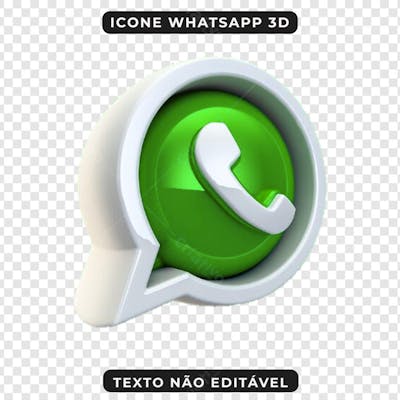 PSD ICONE WHATSAPP 3D