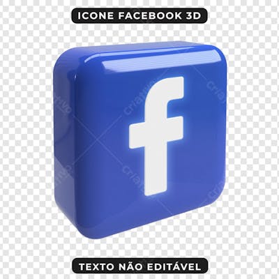 FLYER PSD - ICONE FACEBOOK 3D