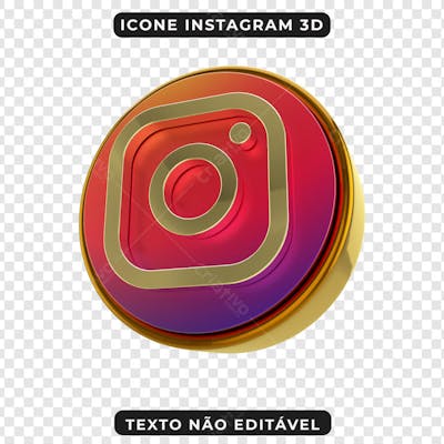 FLYER PSD ICONE INSTAGRAM 3D