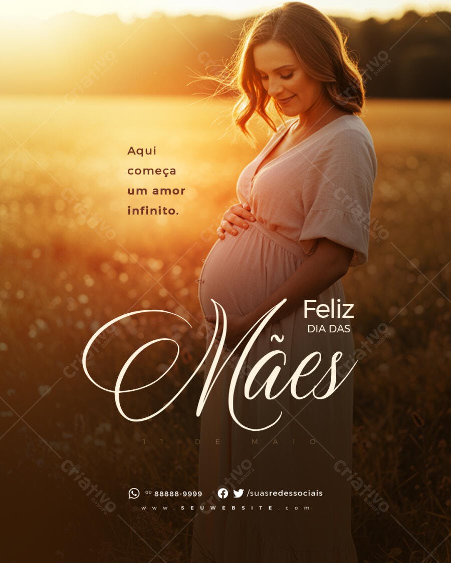 Flyer Dia das Mães PSD Editável